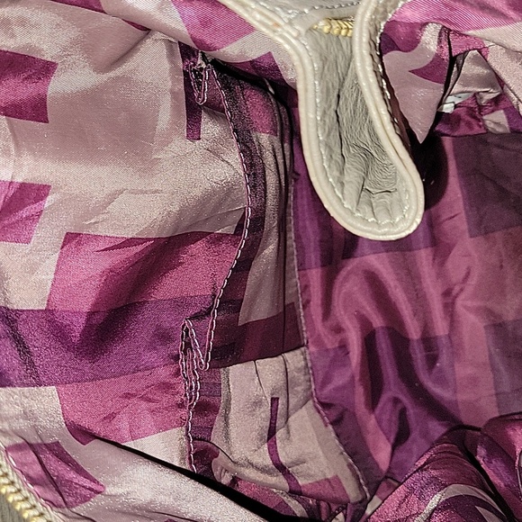 Kooba Taupe Leather Tote Shoulder Bag Handbag Purse - Picture 11 of 14